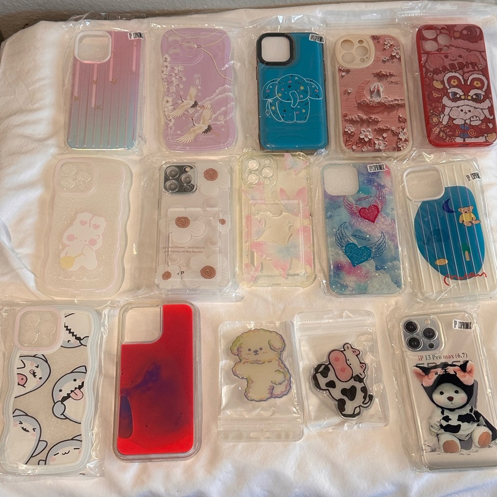 Colorful Cell Phone Cases with Decorative Patterns